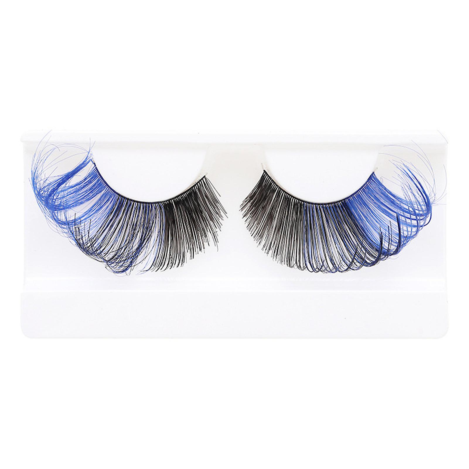 Colored False Eyelashes Reusable Fluffy 3d Wispy Strips Lashes Look Like Extension
