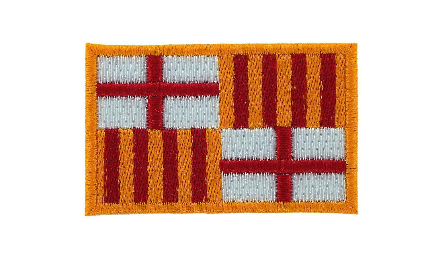 Patch Ecusson Brode Drapeau Barcelone Espagne Thermocollant Backpack