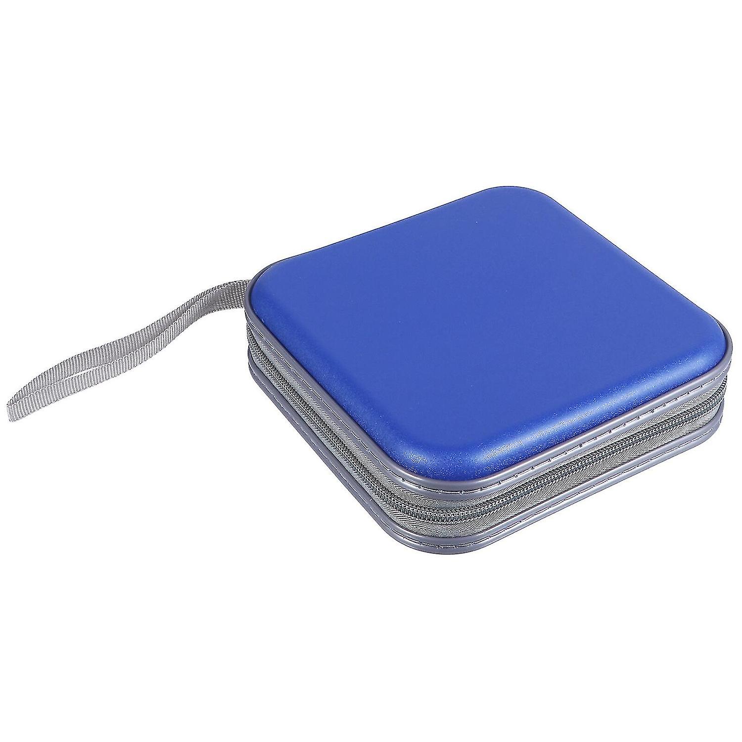 40 Capacity Plastic Dvd Case Portable Zipper Cd Storage Case Holder Disc Bag