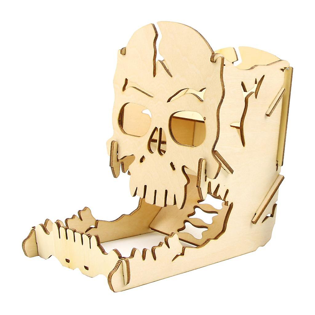 Wooden Dice Tower Easy Roller for Board Game RPGs and Board Games Accessory