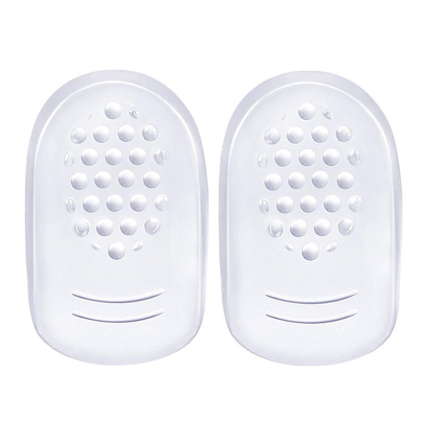 1 Pair Heel Protectors Thickened Elastic Super Soft Bounce Transparent Anti-Friction Invisible
