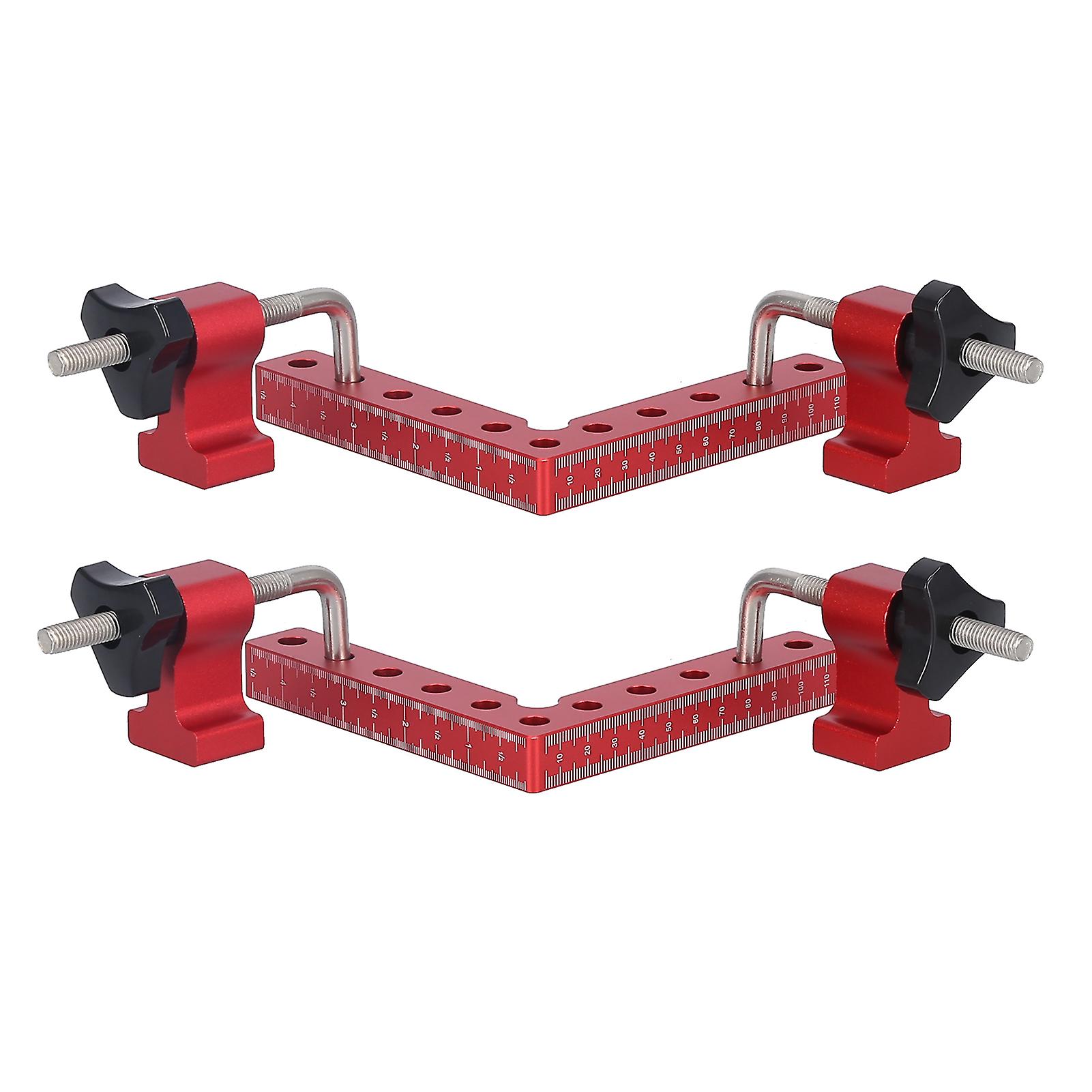 2 Sets 90° Positioning Square Right Angle Fixture Woodworking Splicing Clamp Accessories120mm
