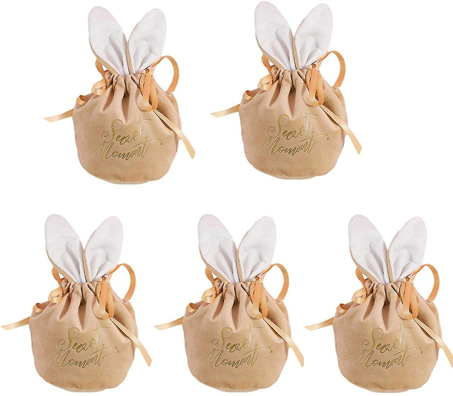 عيد الفصح هدية أكياس هدية حقيبة مع آذان الأرنب لحقيبة عيد ميلاد كاندي حقيبة عيد الفصح الملونة