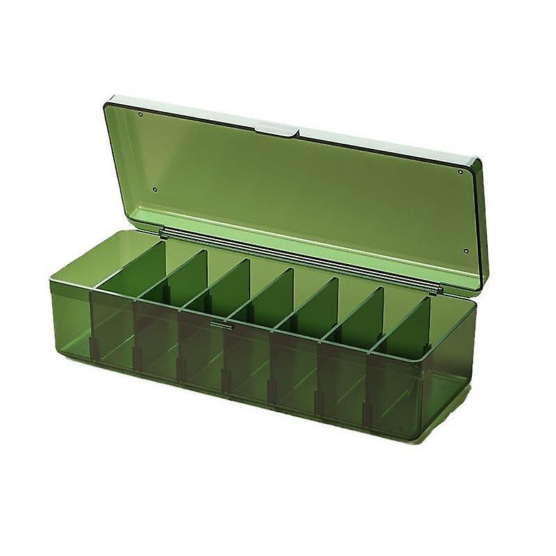 Postcard Storage Box - 1 Piece, 28*10*7.8cm, ABS Material, Green