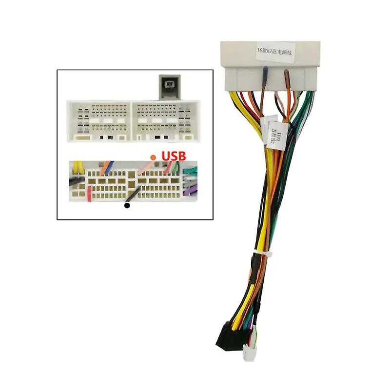 For Hyundai Sonata 7 LF 2017 2018 2019 Car Radio Dashboard Panel Frame Power Cord