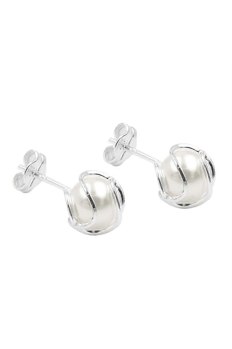 Earrings Reconstructed Coral Silver 925 - Gl93849