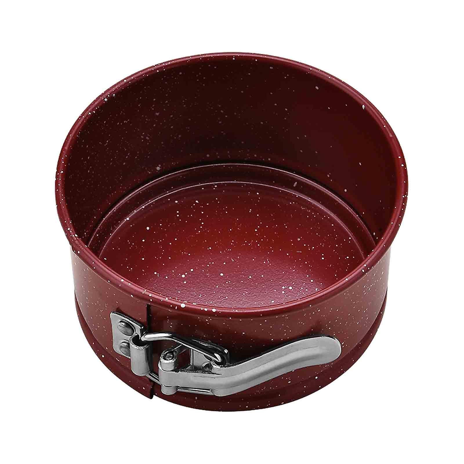 チーズケーキパンスプリングフォームパン漏れ防止耐久性焦げ付き防止コーティングスチールケーキベーカリー自家製誕生日用ツールケーキパン