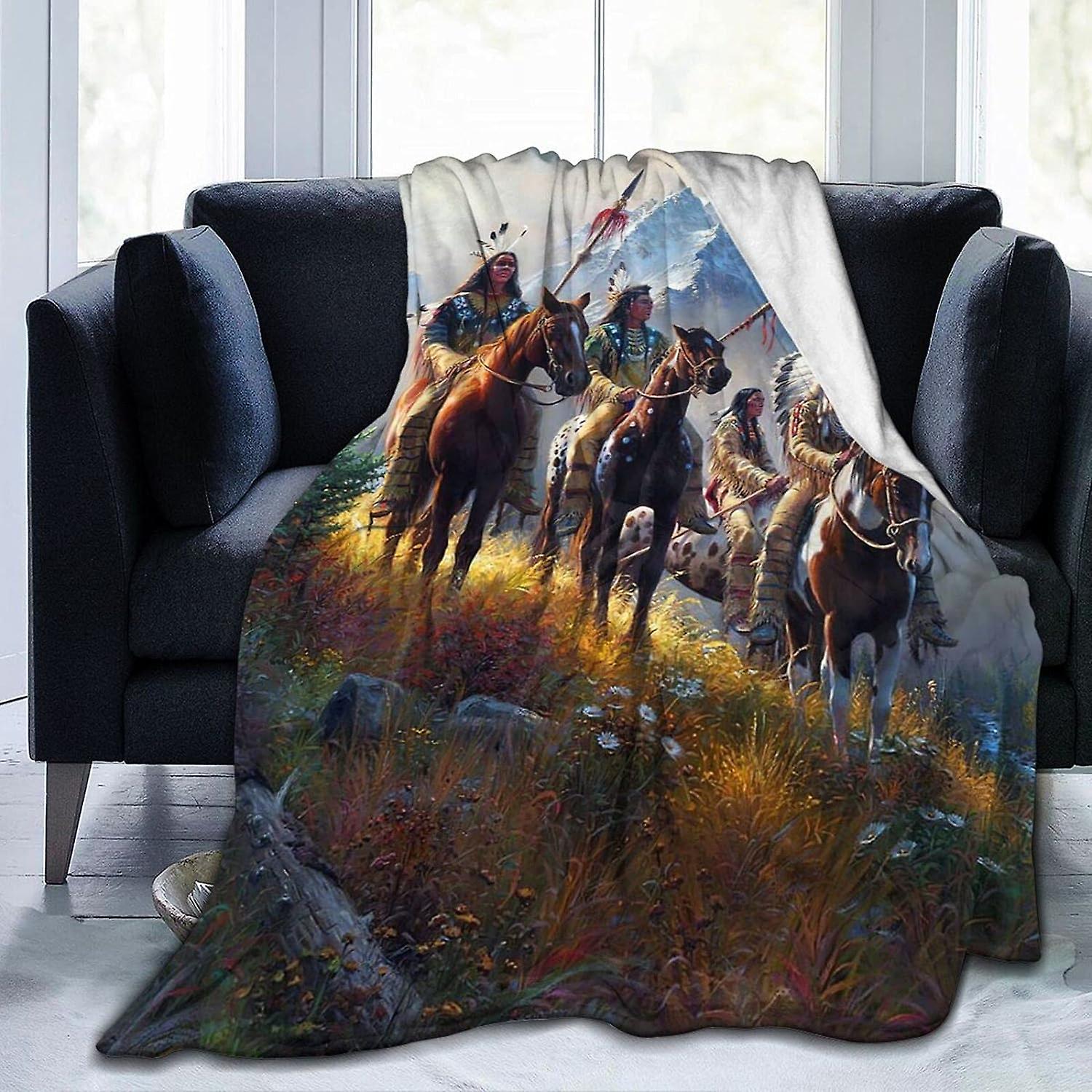 AY1792 Flannel Print Blanket Soft and Comfortable Air Conditioning Blanket Anti pilling for Adults Children