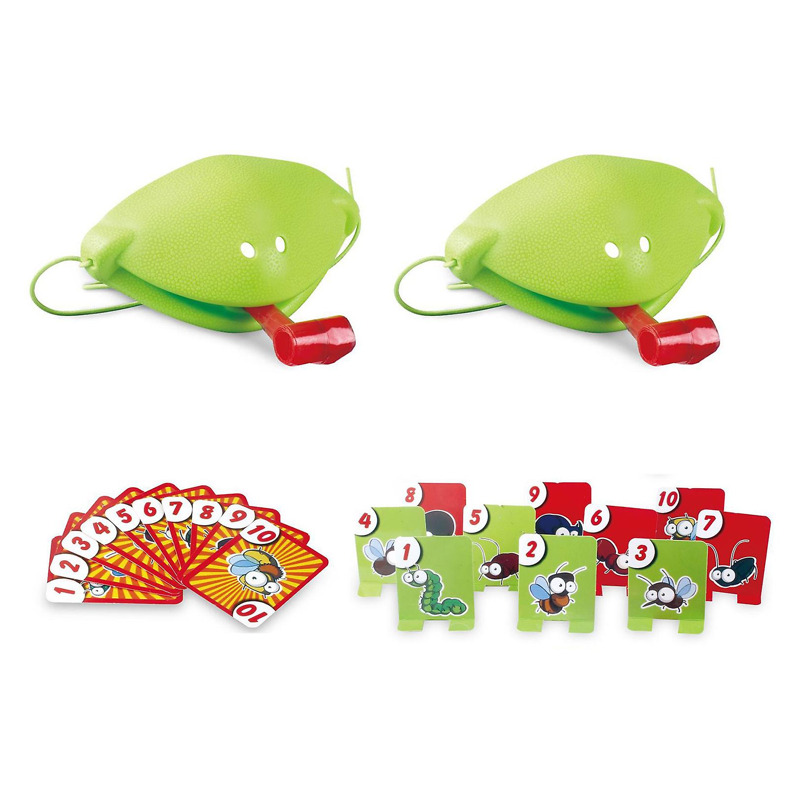 Blowing Airs Frogs Tongue Game Toy Multiplayer Party Board Games Kids Party Favor Toy