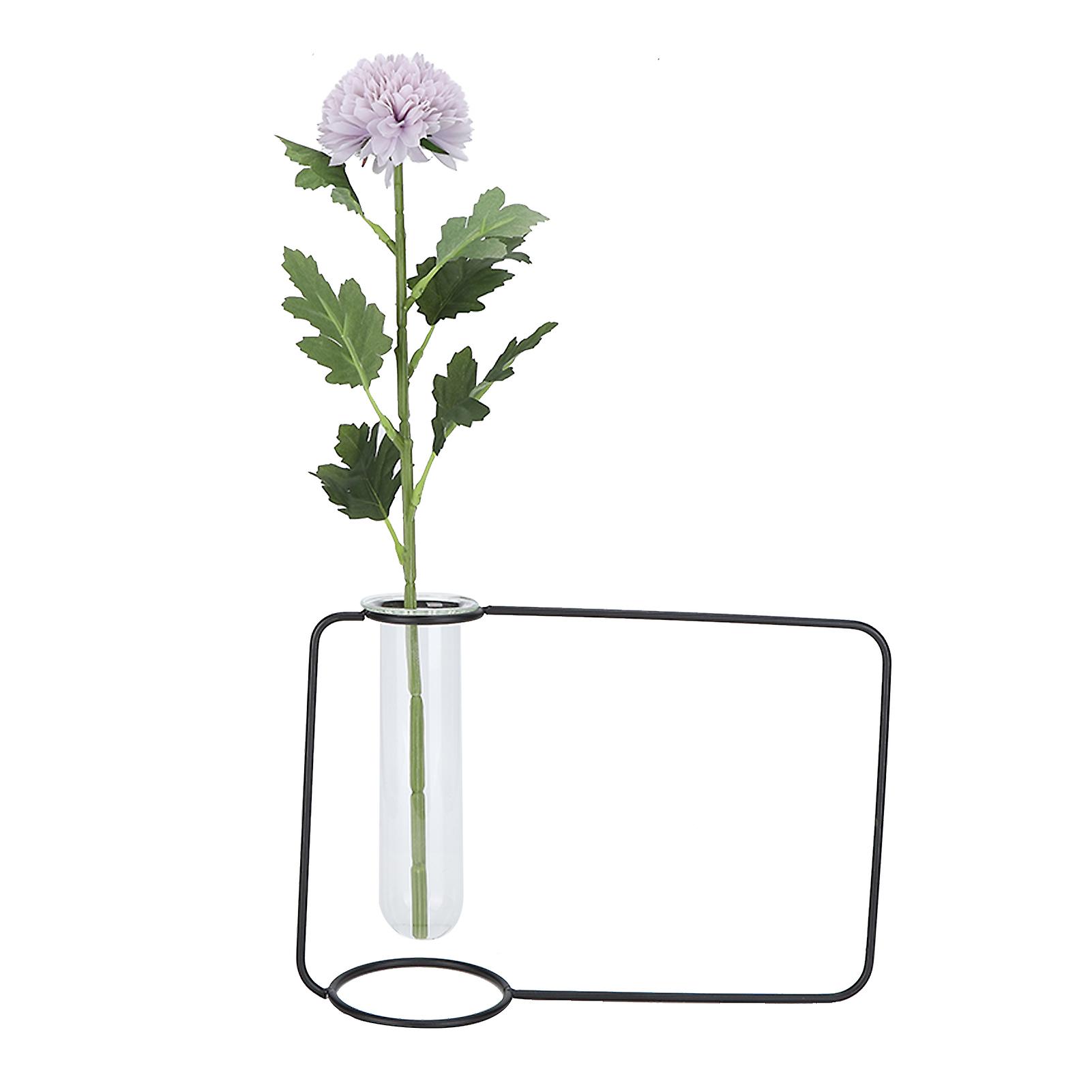 Innovative Hanging Planter Test Tube Transparent Hydroponic Plant Vases for Home IndoorBlack