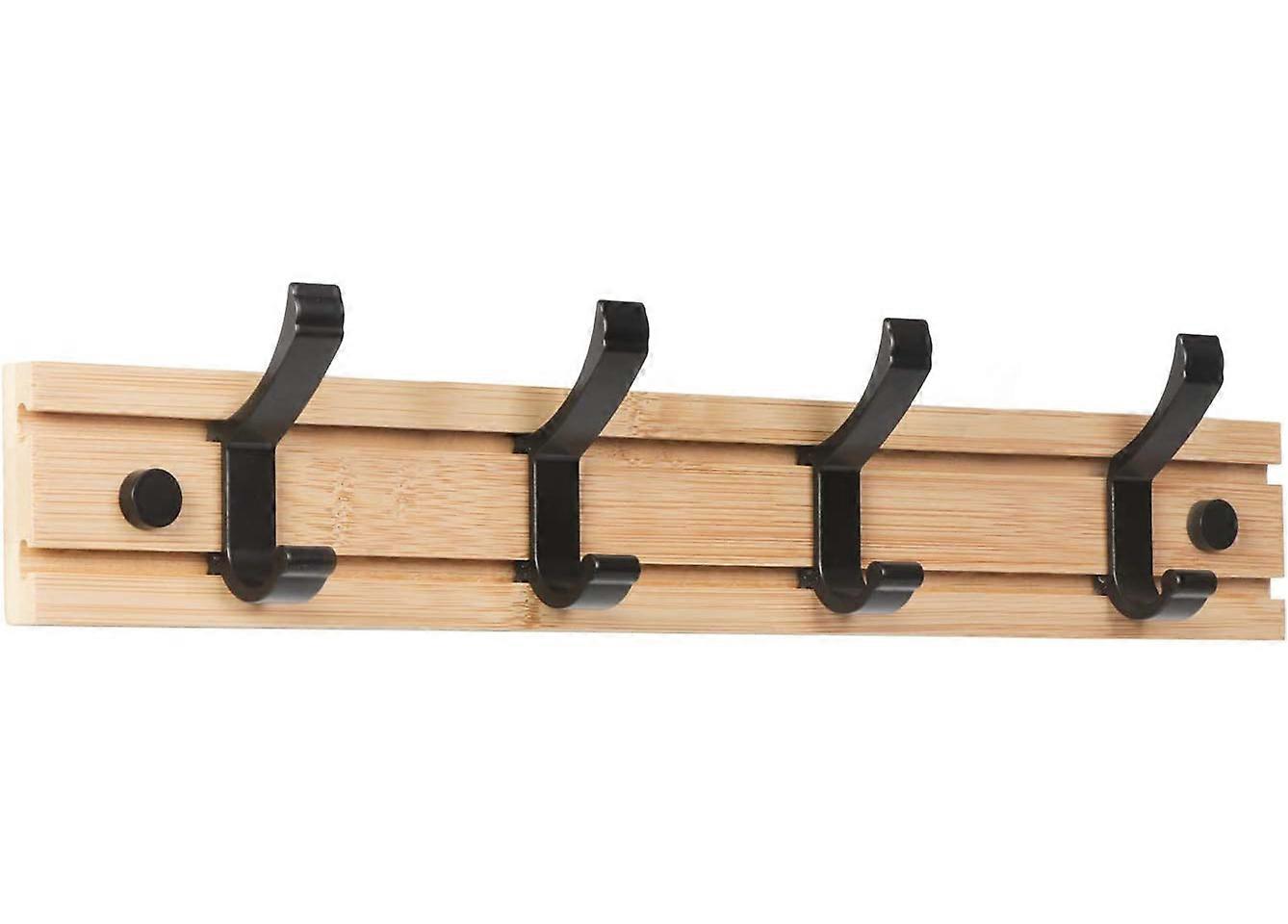 Wall coat hook with 4 mobile hooks, coat hooks wall hook 40*6cm