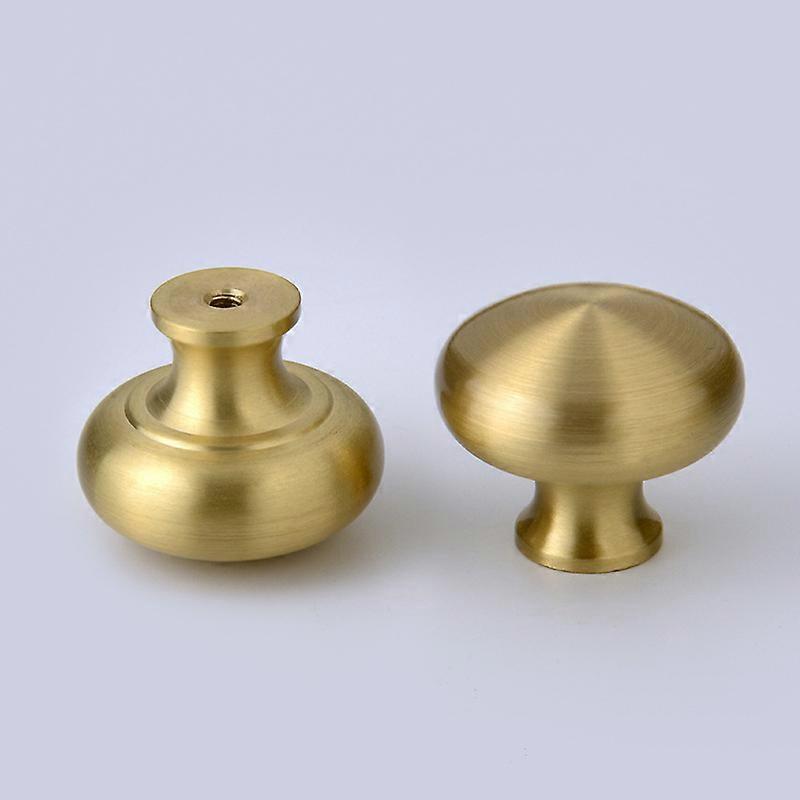 Set of 3pcs drawer knobs, copper furniture knobs, round cabinet knobs