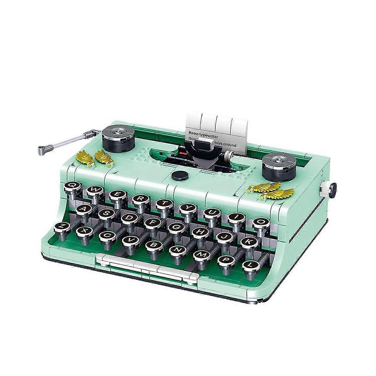 820pcs Technical Expert Retro Typewriter Printer Model Block Simulation Assembly Bricks Toys Diy Gi