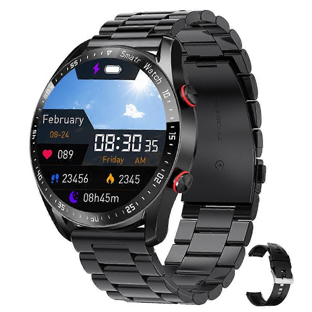 2024 New ECG+PPG AMOLED Screen Smart Watch Bluetooth Call Music Player Man Watch