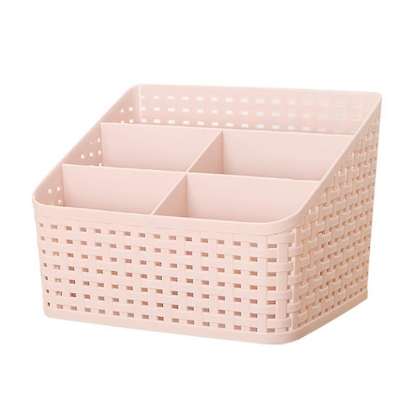Pink Multi-function Cosmetic Organizer Desktop Make-up Solid Organizer Storage Box Az14463