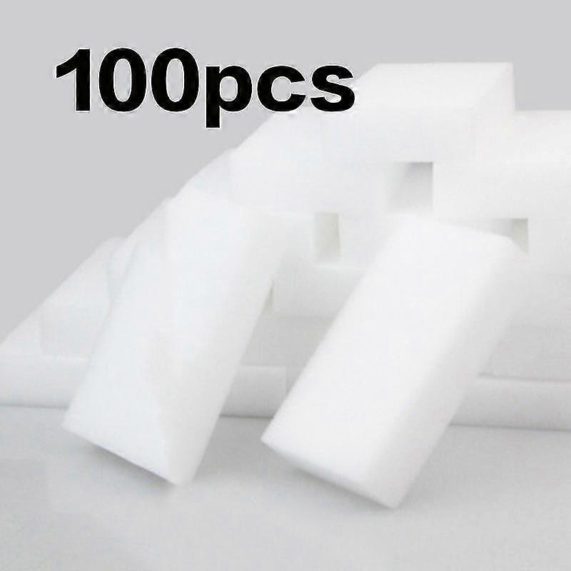 100 Pcs/lot Melamine Sponge White Magic Sponge Eraser For Kitchen Office