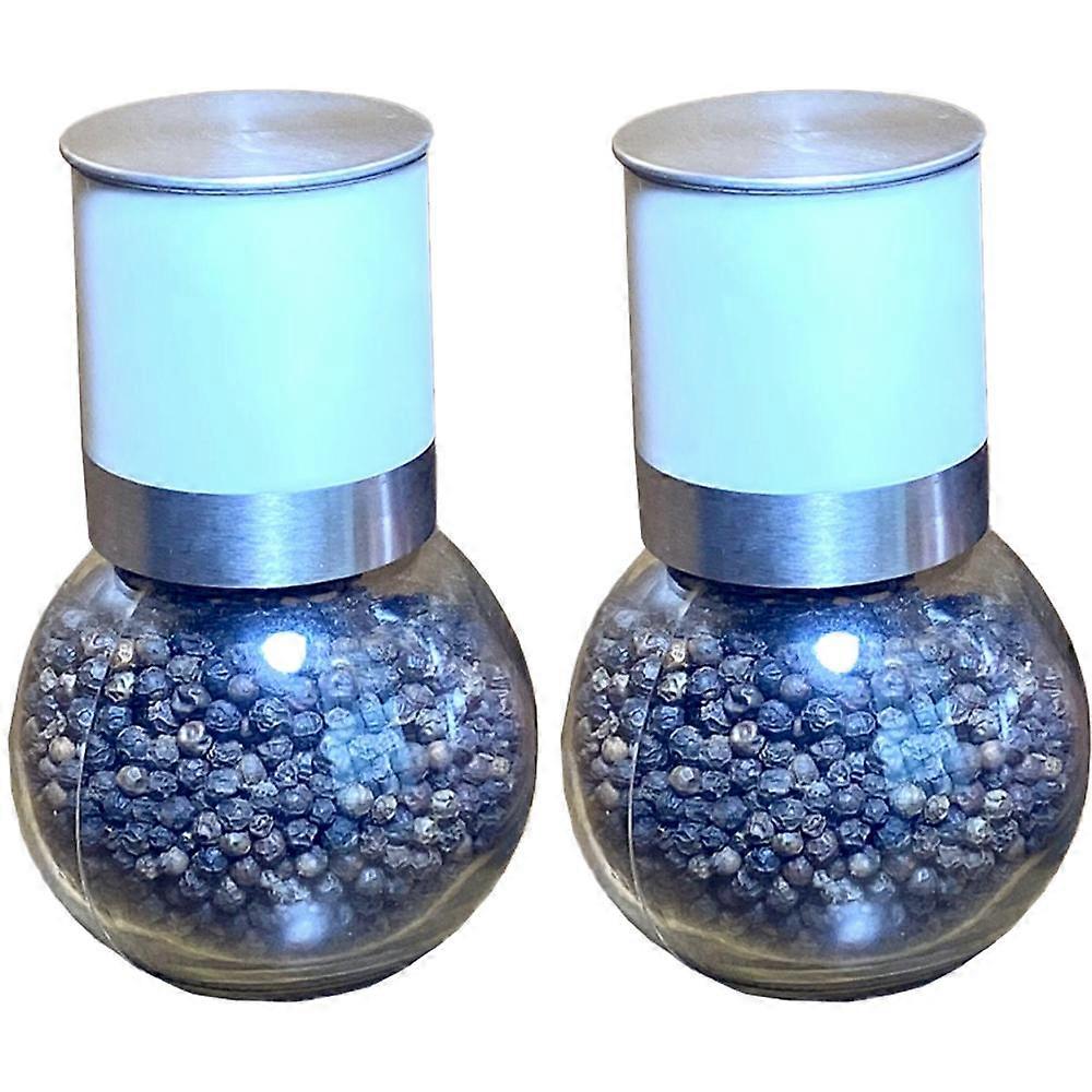 Compact Salt and Pepper Grinder Set with Adjustable Coarseness - Fully CeramicNEW10