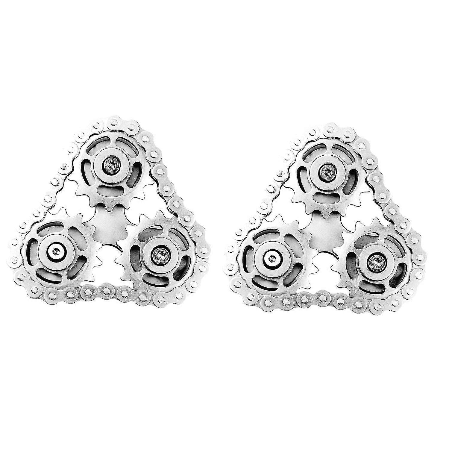 Spinning Tops Fingertip Gyro Sprocket Novelty Chain Toothed Flywheel Education Fidget Toy