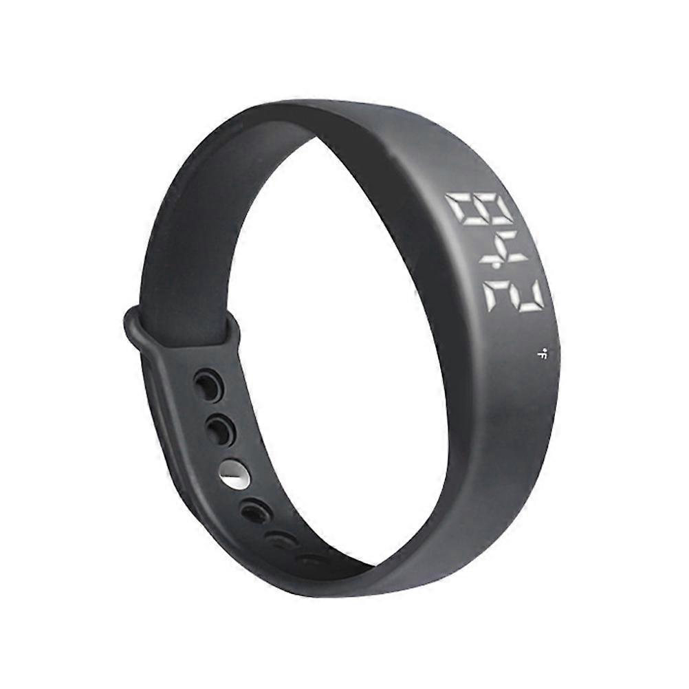 W5 Multifunction Smart Wristband Bracelet with Pedometer / Thermometer / Sleep Monitor / Vibration Alarm (Black)