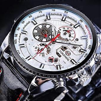 Men'S Automatic Mechanical Watch With Luminous Hands And Date (Black)