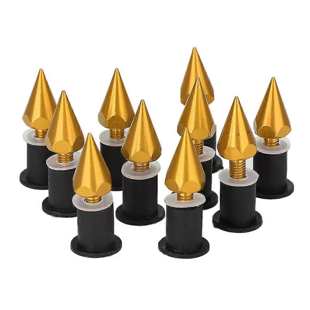 Windshield Wind Screen Spike Bolts M5 Screws Nuts Motorcycle Modification AccessoriesGold