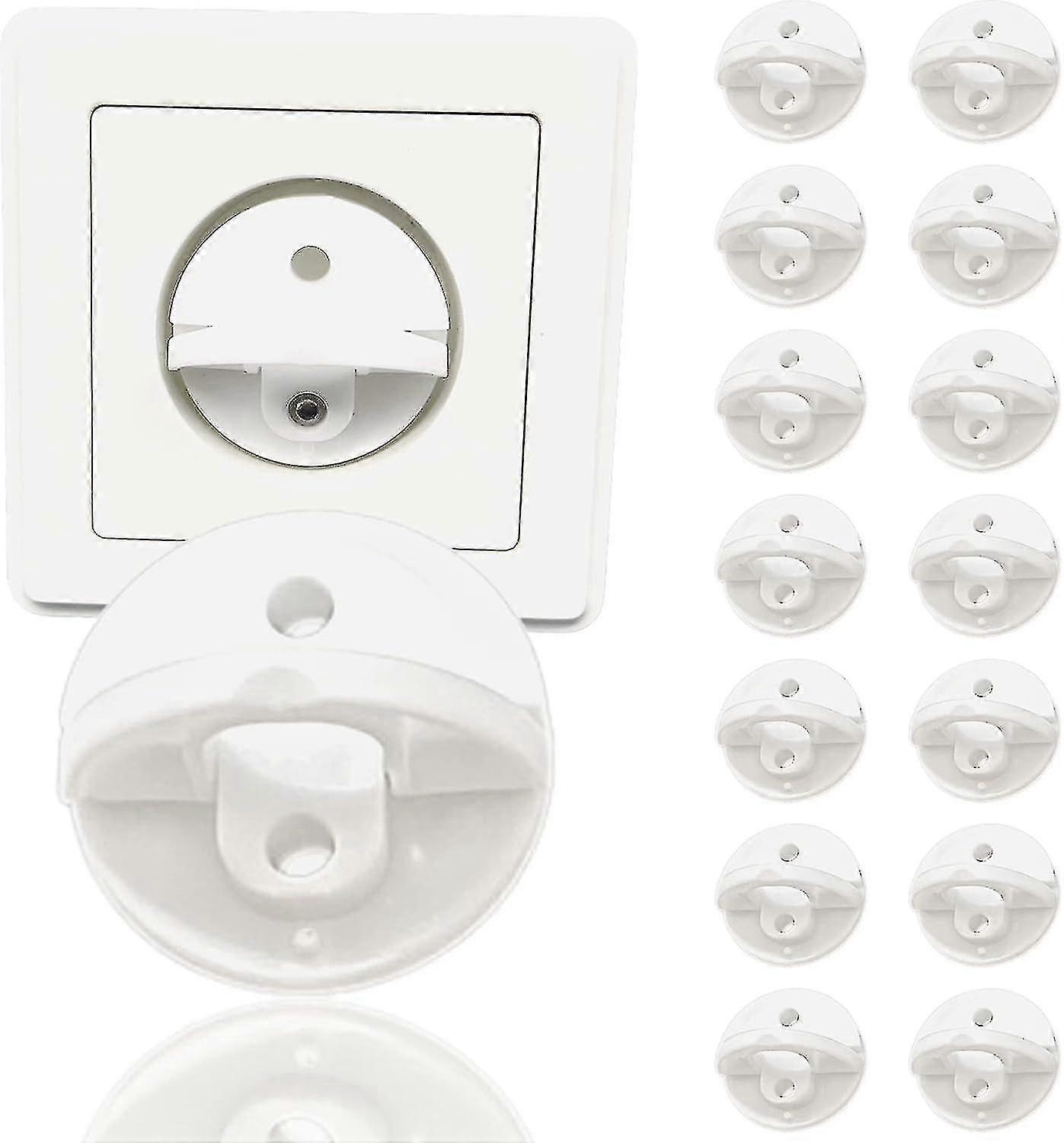 15-Pack Baby Socket Covers - Electrical Socket Protectors with Handle [Keyless] - EU Standard Home S