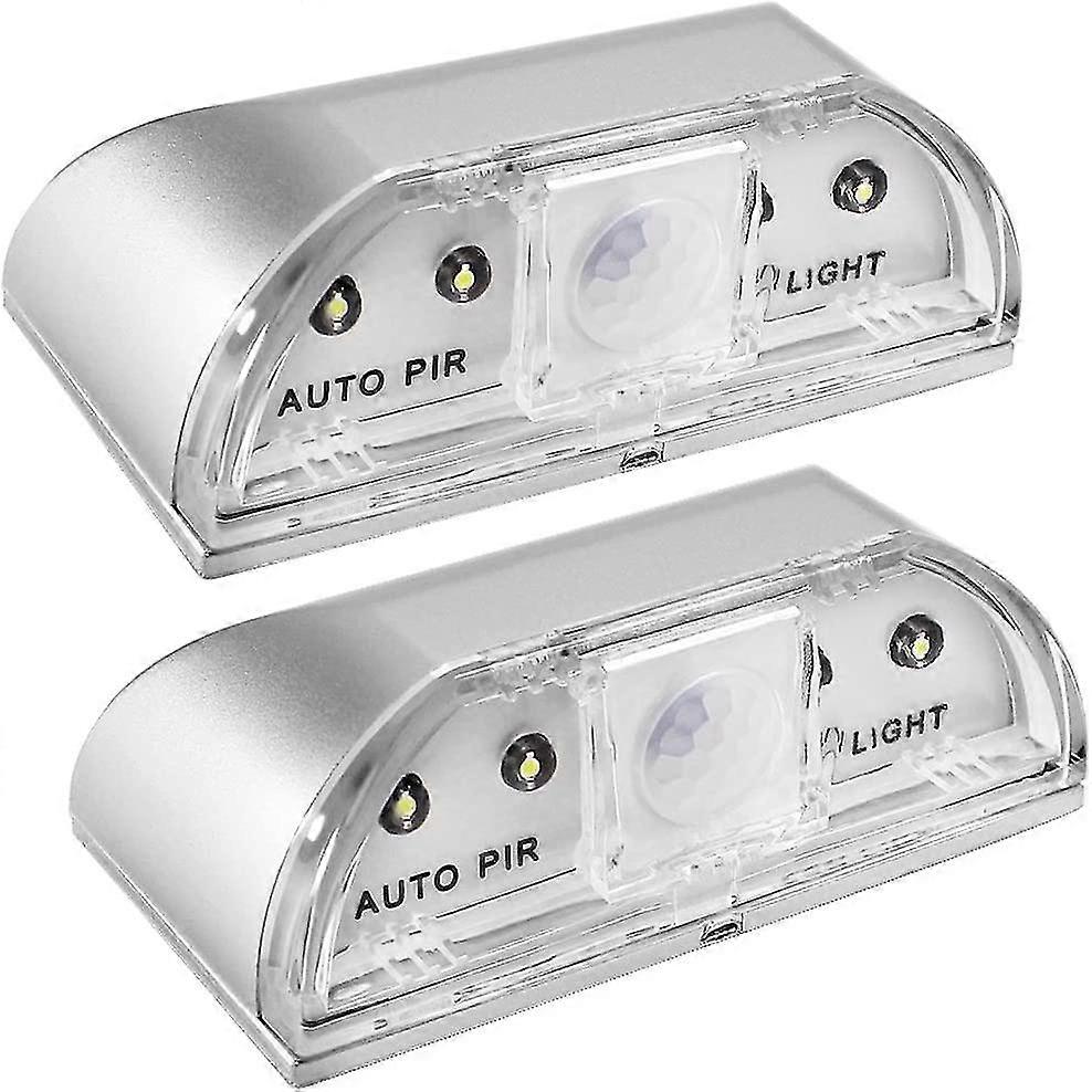 2 Pack Keyhole Light, Auto Sensor Motion Detector, 4 Led Bulbs
