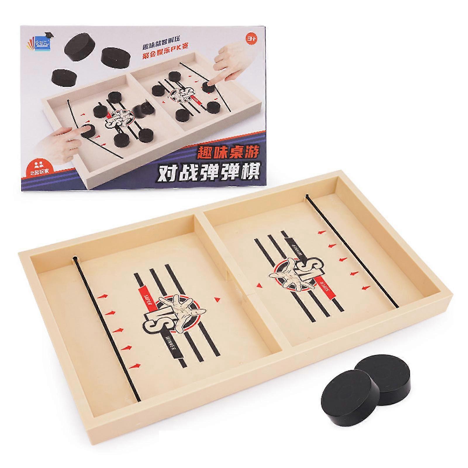 Kids Chess Sling Puck Game Travel Portable Two Person Interaction Toys For Parent-child Game Boys
