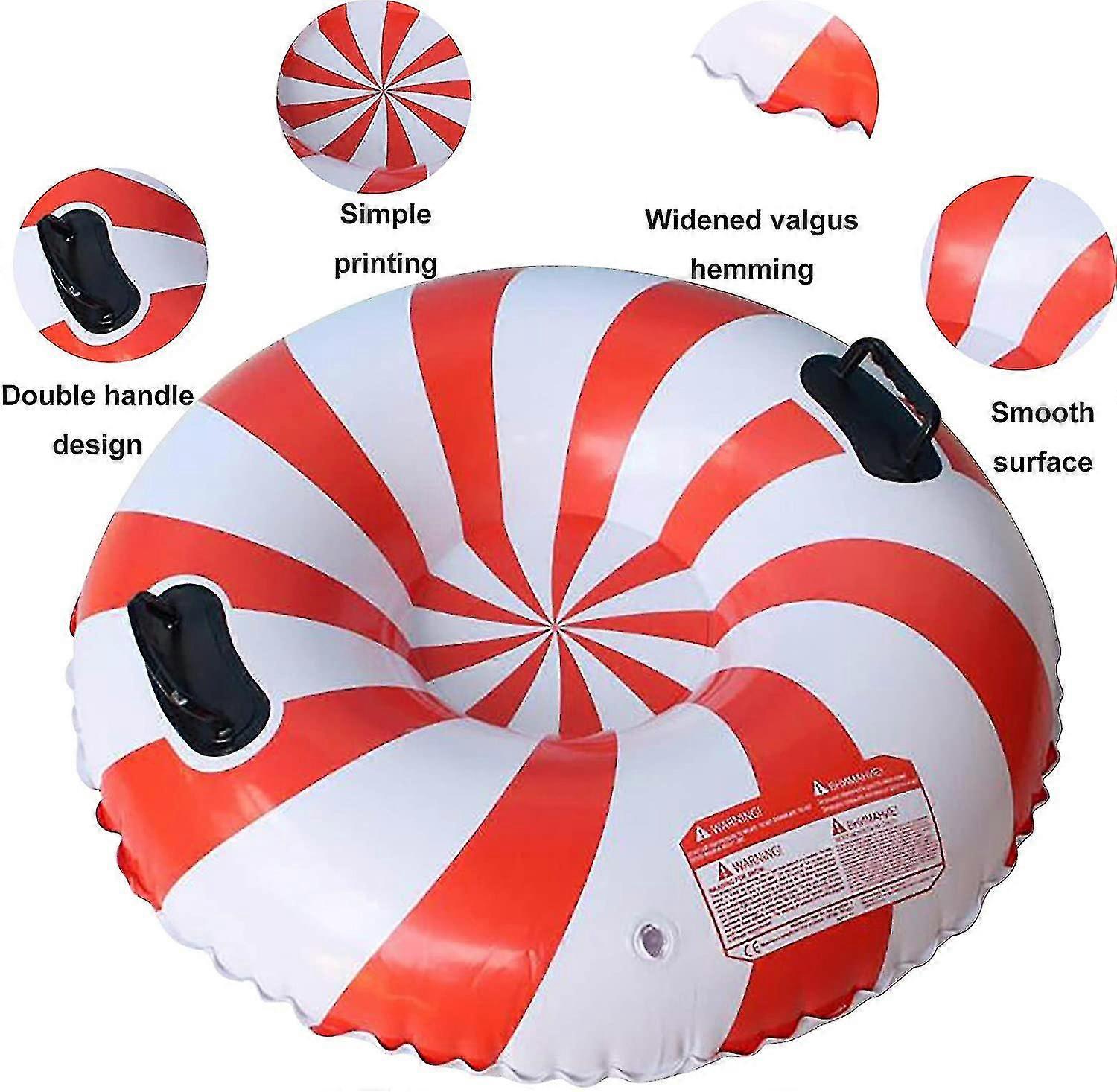 47 "inflatable Sledge For Children And Adults, Heavy Duty Inflatable Slide With Handles, Anti-scratch