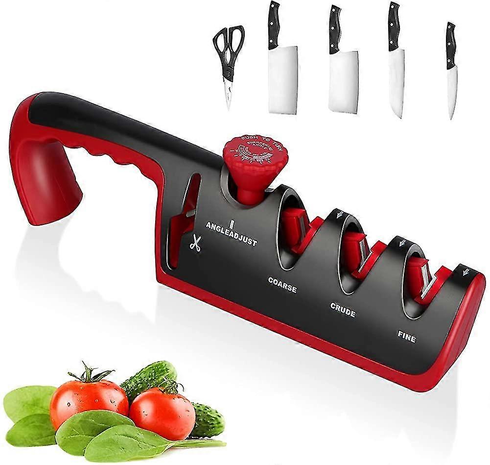 Professional Knife Sharpener, 4 In 1 Professional Knife Sharpener Adjustable