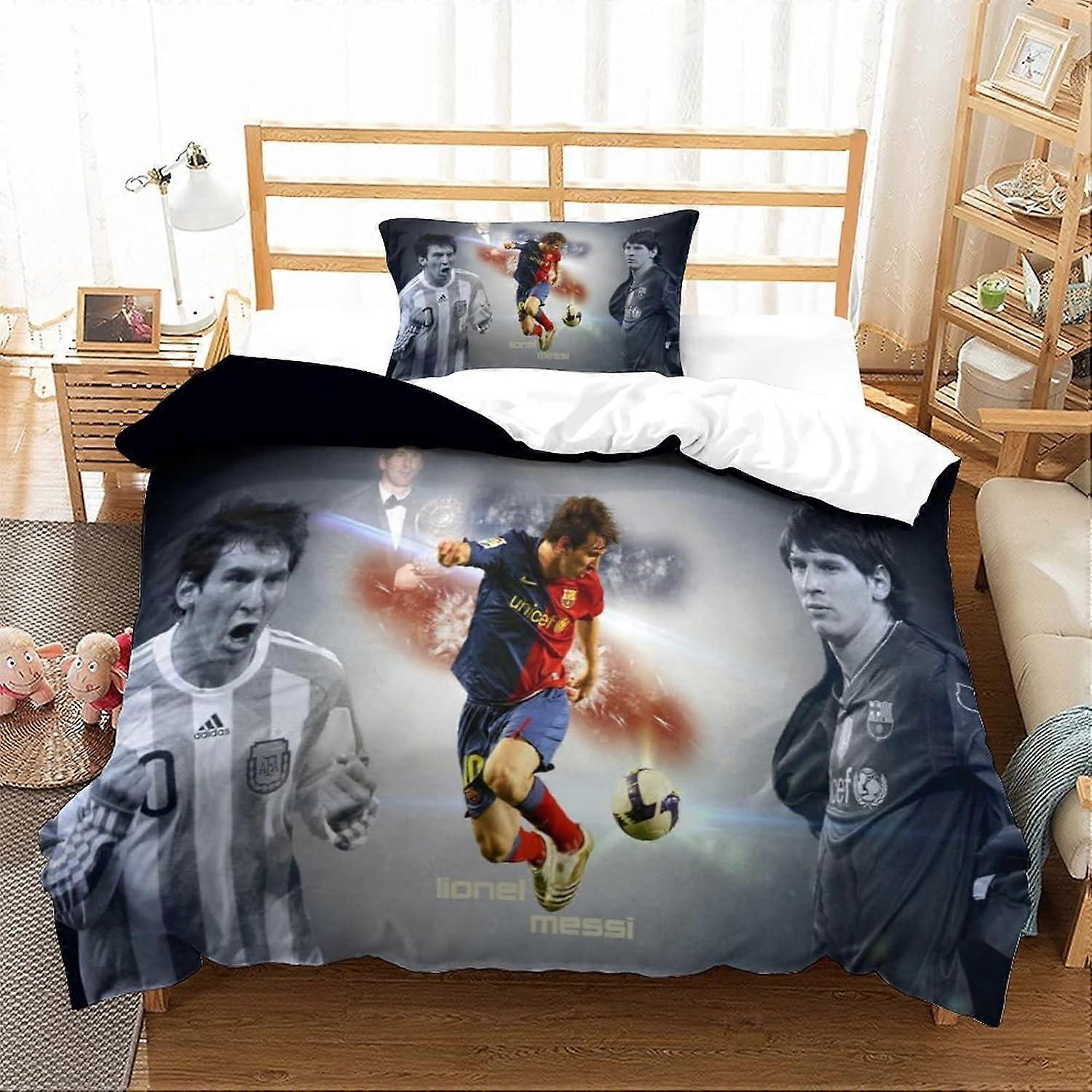 Messi Duvet Cover Bedding Set, Printing D Duvet Cover and