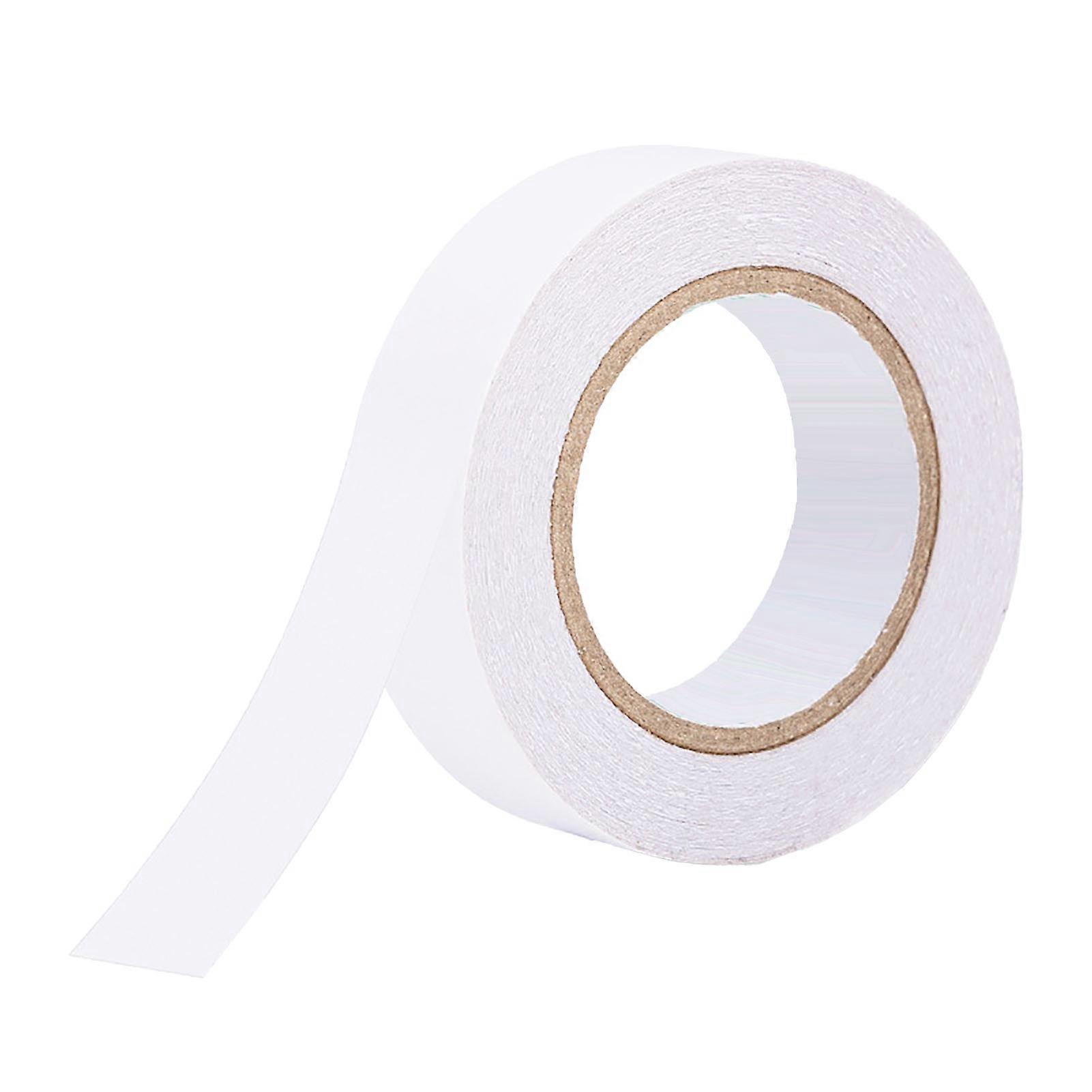 Double Sided Tape Transparent Versatile Small Roll Core High Viscosity Double Stick Tape for Crafts DIY Projects Office White