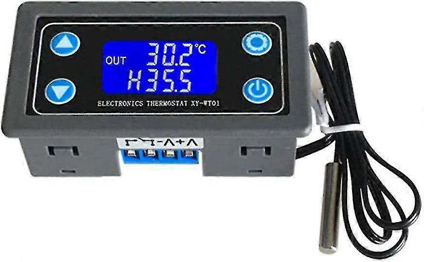Digital Temperature Controller 12v 24v Lcd Display Digital Thermostat High Precision Temperature Control Module Cooling And Heating Automatic Switch B