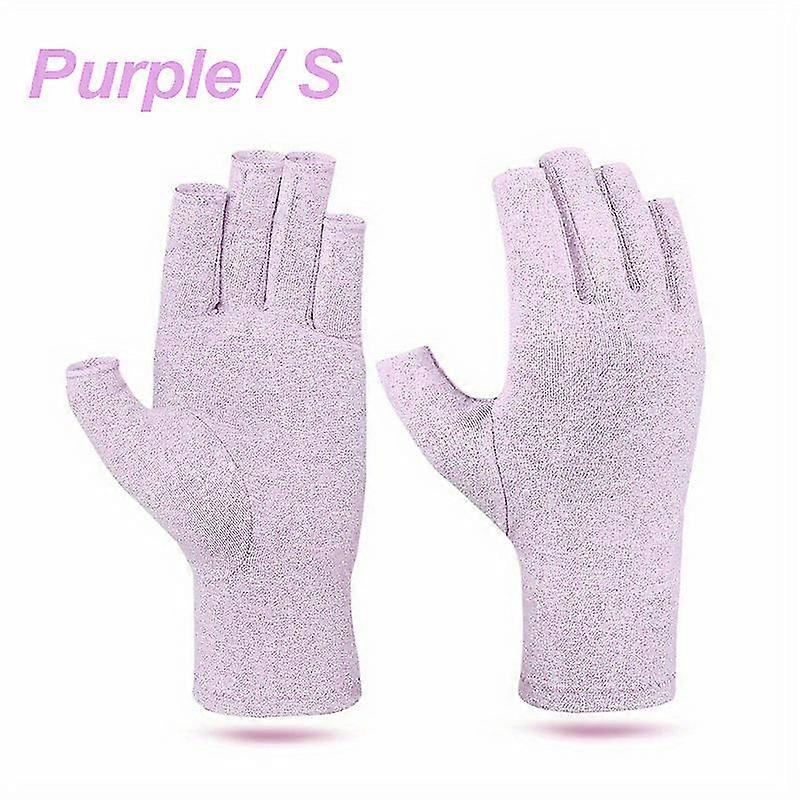 Premium niveltulehduksen kompressiokäsineet niveltulehdukseen, reumaan, jännetulehdukseen ja rannekanavaan, kompressio sormettomat käsipeukalokäsineet naisille