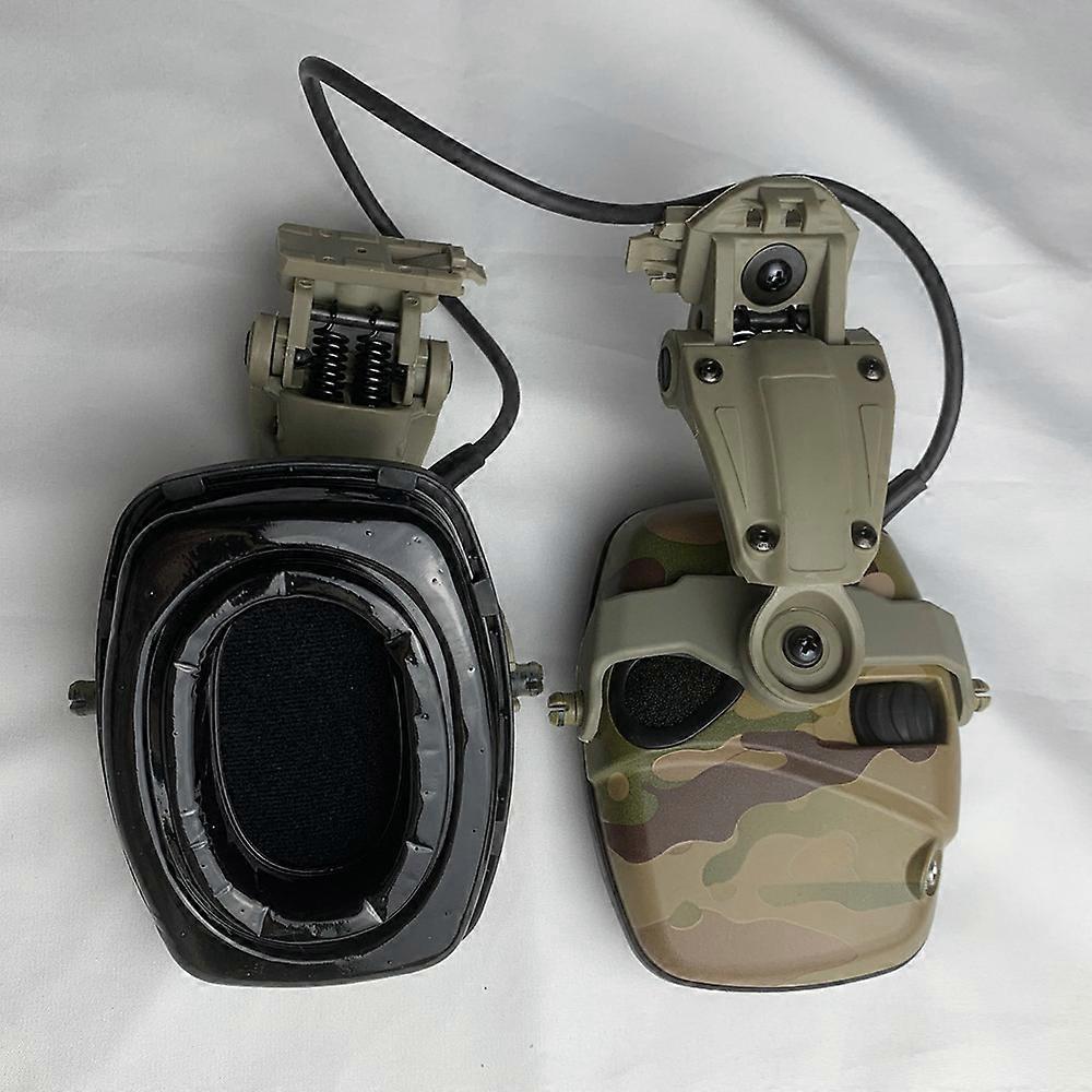 Redkid Tactical Noise Canceling Electronic Shooting Sports Headphones with Helmet ARC Adapter Airsof