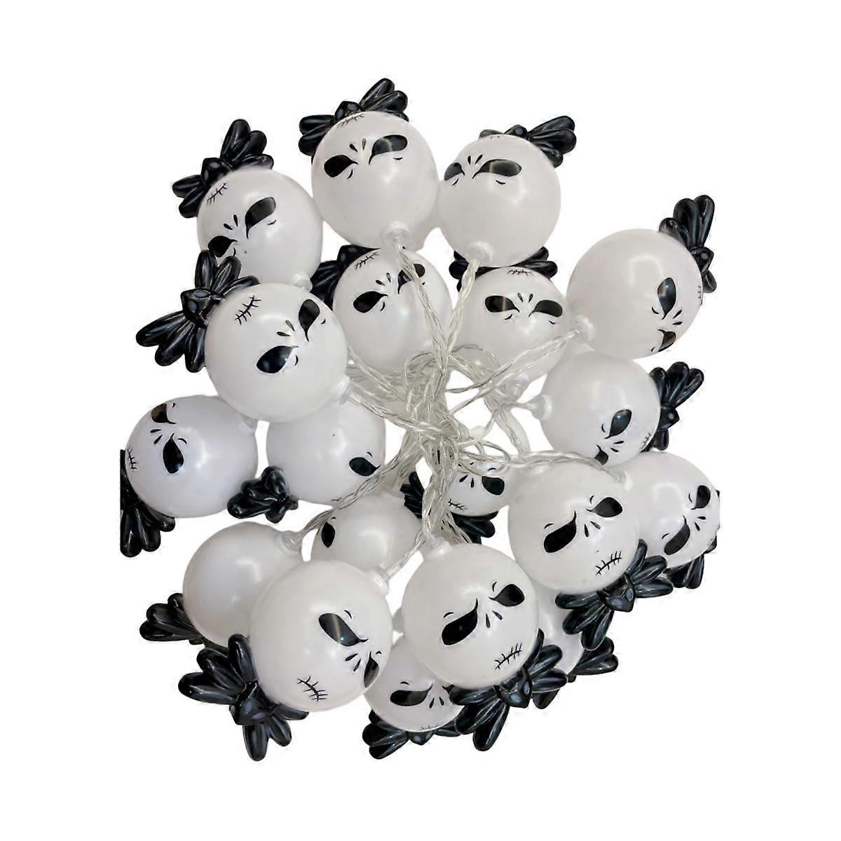 String Light Halloween Ghost Face LED Light String Ghost Lantern Halloween Day Ghost Festival Party