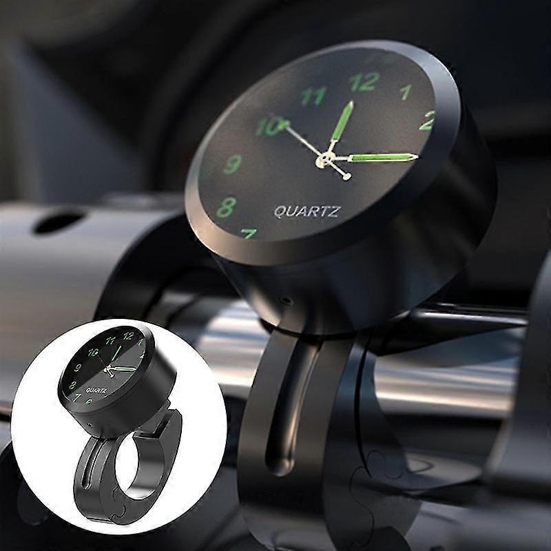 Glow In Dark Clock Motorcycle Alluminum Alloy Dial Mini For Mounting Bicycle -Suzuka