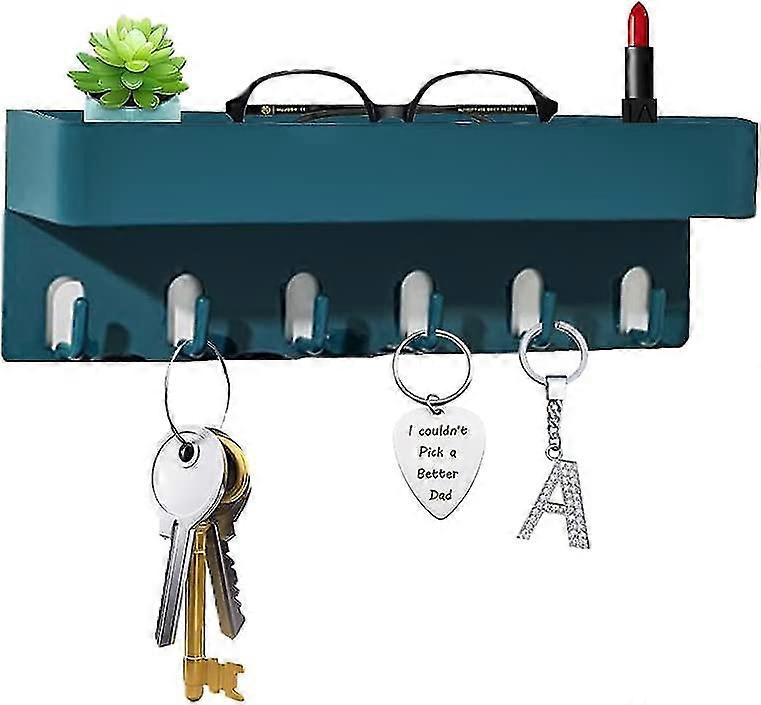 6 Hooks Wall Mount Mail Key Holder For Wall Decorative,acsergery Key
