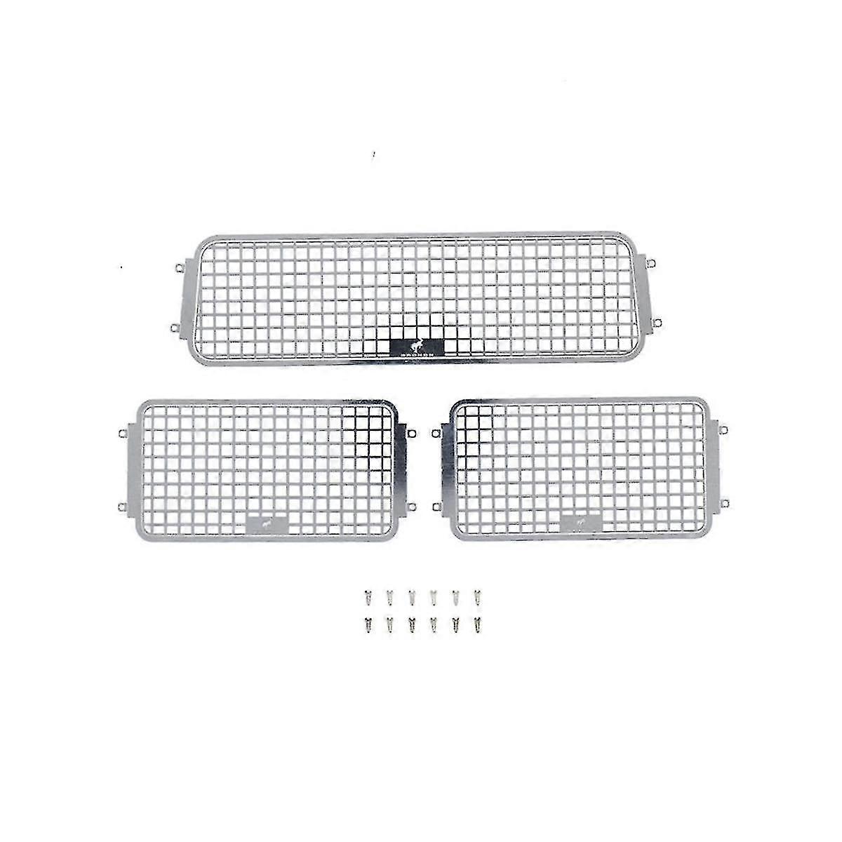 For Trx4 92076-4 Metal Three-dimensional Car Window Netting Side+rear Window Netting,black