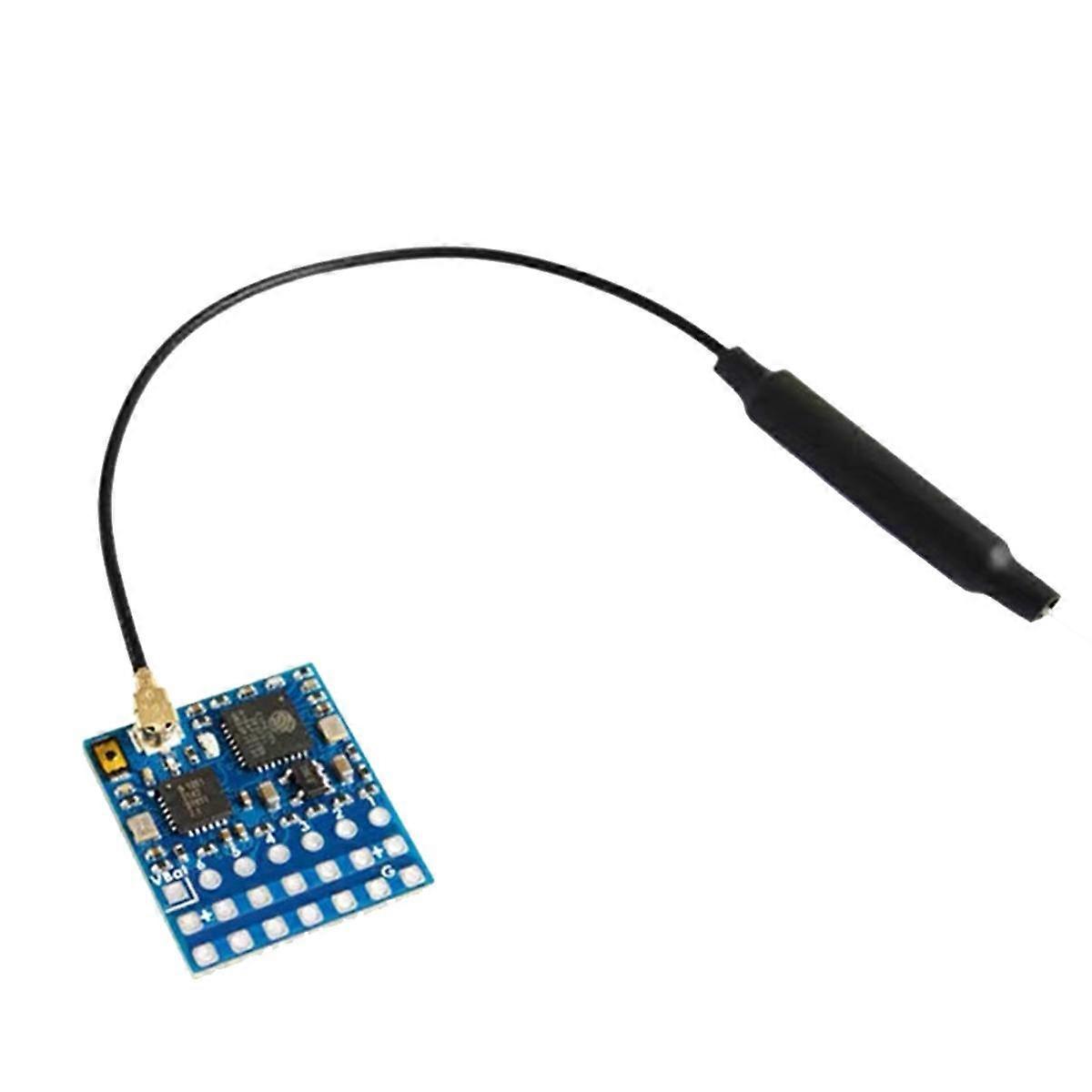 For ELRS-R24-P6 ELRS 2.4GHz Receiver with Antenna Connector Support 2-8S VBat Voltage Sense for RC
