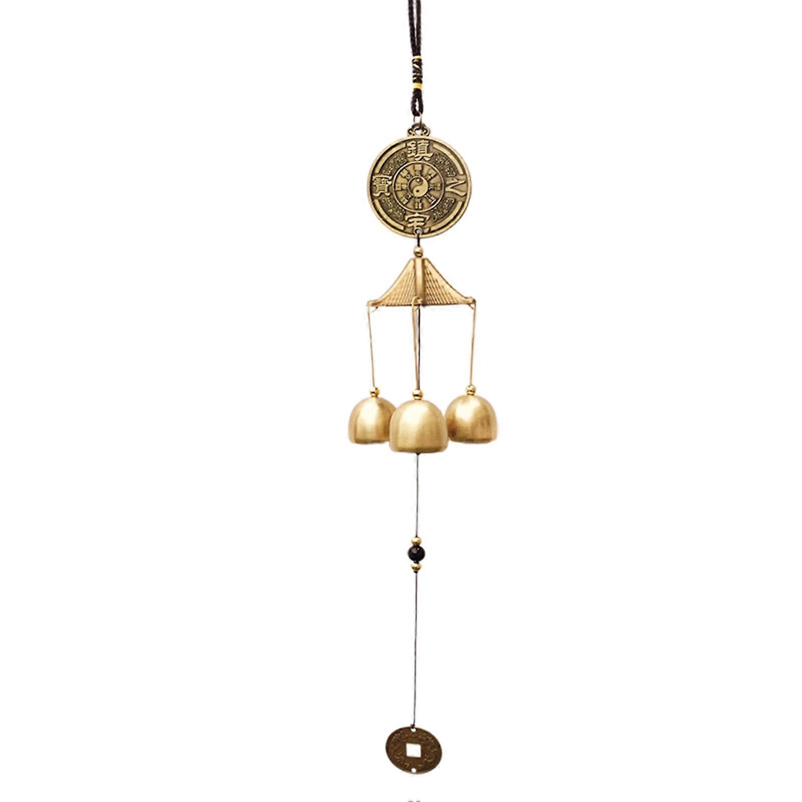 Retro Wind Chime Buddhist Easy-hanging Traditional Chinese Style Windbell Home Decor