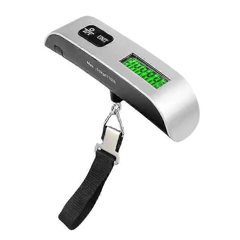 Digital Luggage Scales Alert Backlight Lcd Display 50kg(1pcs,silver)