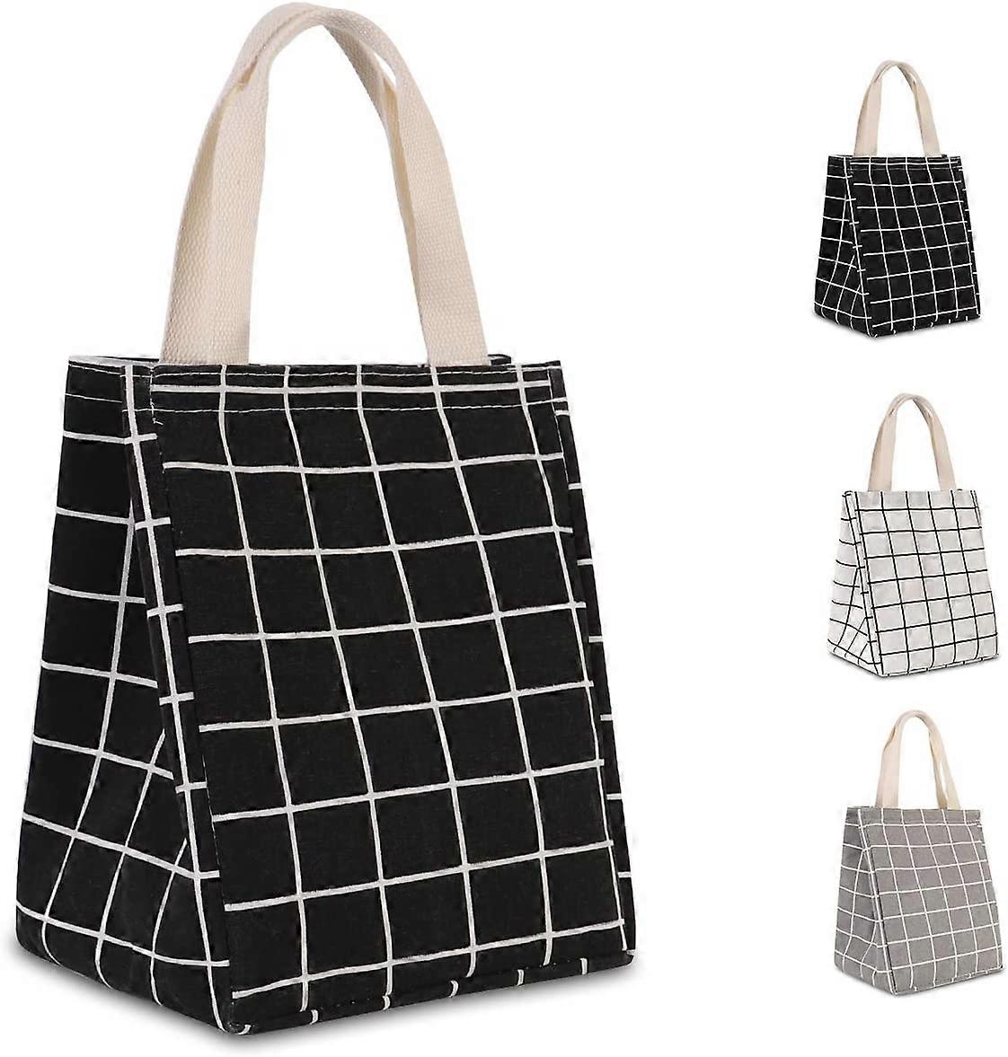 Reusable Lunch Bag Insulated Canvas