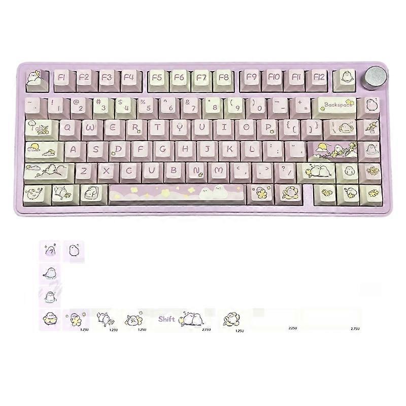 Cherry Height Fat Joo Bird Keycap Set for Mechanical Keyboards 93keys Keycap