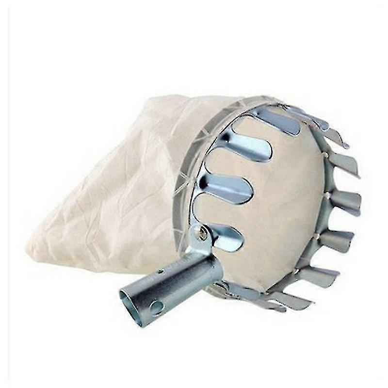 Outdoor Fruit Pickesr, Apple Orange Peach Pear Practical Garden Picking Tool Bag(2pcs,silver)