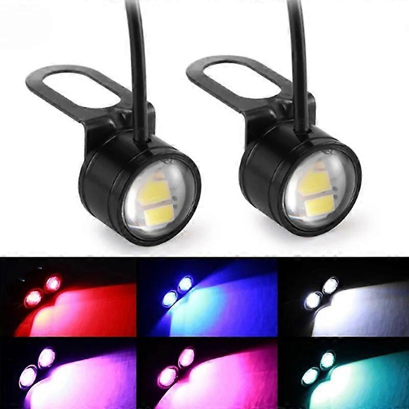 2Pcs Super Bright Driving Light Eagle Eye LED Reverse Backup Driving Light Motorcycle Fog Lamp Headlight Daytime Running Light