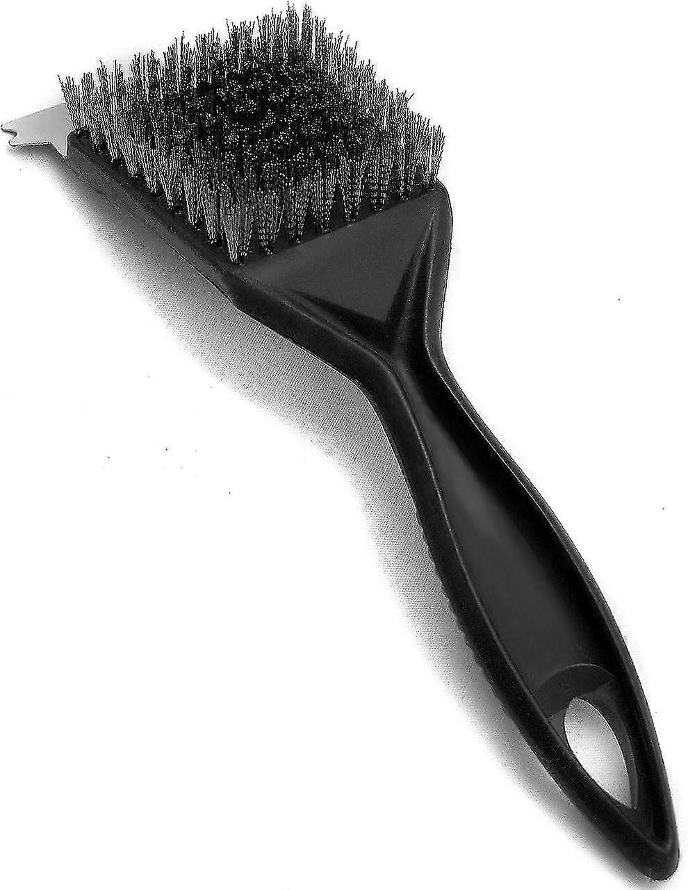 不锈钢烤架刷， 钢丝刷， 带刮刀的清洁工具， 用于木炭烤架， 电动烧烤， 吸烟者