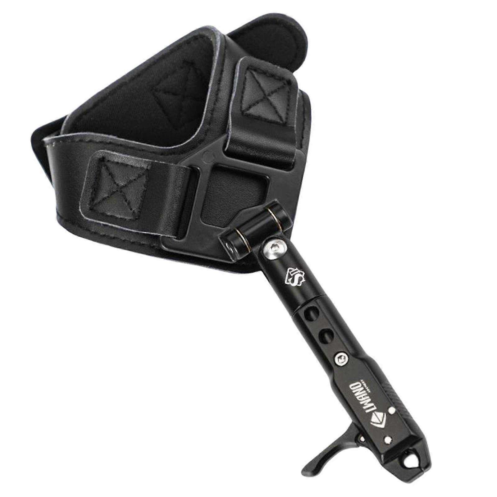 Archery Release Compound Bow Caliper Shooting Adjustable Wrist Strap Black