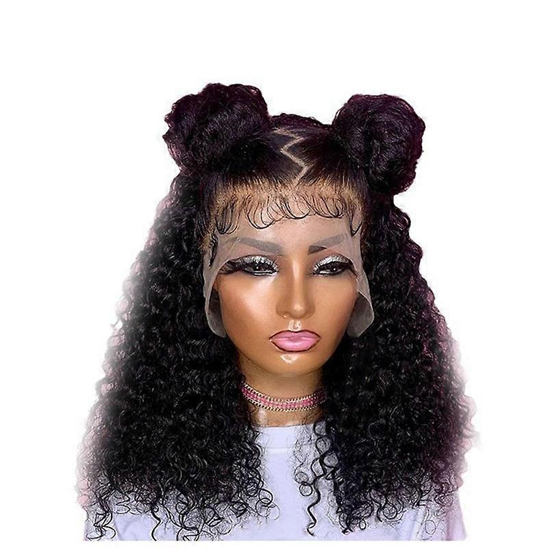 Short Curly Women Pre-pulled Brazilian Curls Lace Front Wig