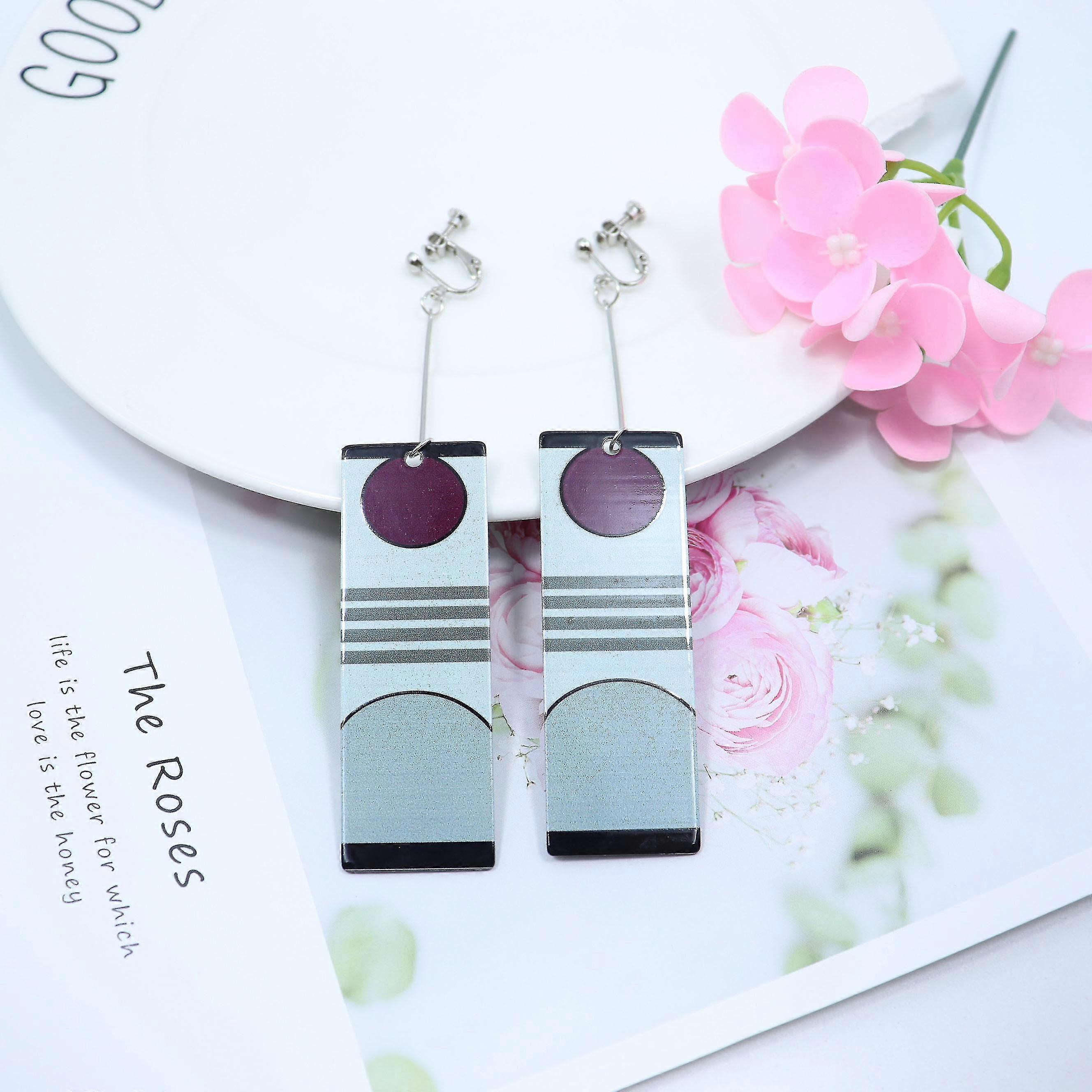 Acrylic Kimetsu No Yaiba Long Earrings For Women Girl Cosplay Dem